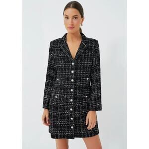 Tuckernuck Black and White Tweed Mini Dress